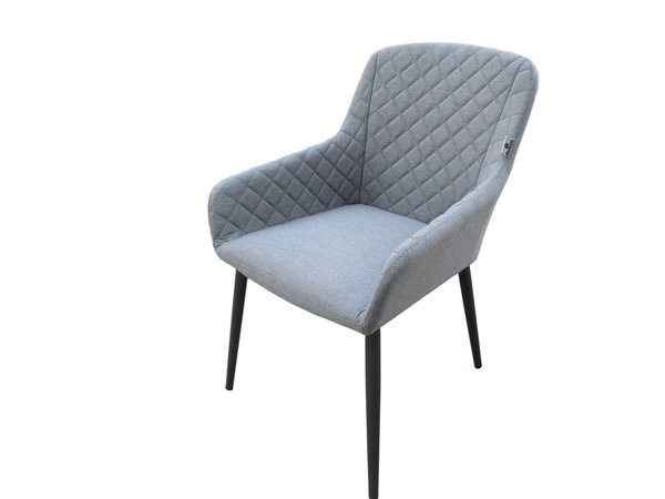 Luxus Dining Sessel Heritage Aluminium mit Sunbrella ® Bezug 100% Wetterfest Farbe grau