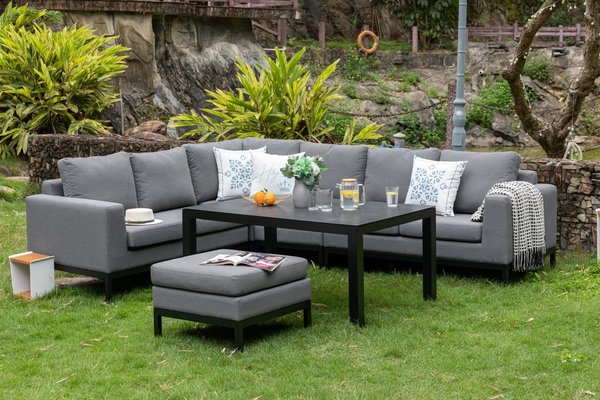 Outdoor Lounge Set Tarent 100% wetterfest mit LIKA-TEX® Bezug